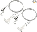 uxcell 5Pcs Picture Hanging Wire Kit, 2.5 m x 1.5 mm Heavy Duty Picture Hangers Adjustable Wire Rope with S-Hooks and Loop, Load 35kg/77.1 lbs for Hanging Mirrors Light Lamp Artwork