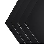 4PCS 6 x 12 x 1/25 (0.04”) Inch Anodized Aluminum Sheet, Black Aluminum Engraving Blanks, 1MM Thin Metal Plates for Laser Engraving, Crafting, DIY, House Decoration