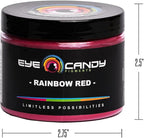 Eye Candy Pigments Premium Red Mica Powder - Rainbow Red (50gr) - for Epoxy, Resin, Soap, Paint, Woodworking, Acrylic Pouring, Bath Bombs, Fishing Lures - DIY Arts and Crafts Additive