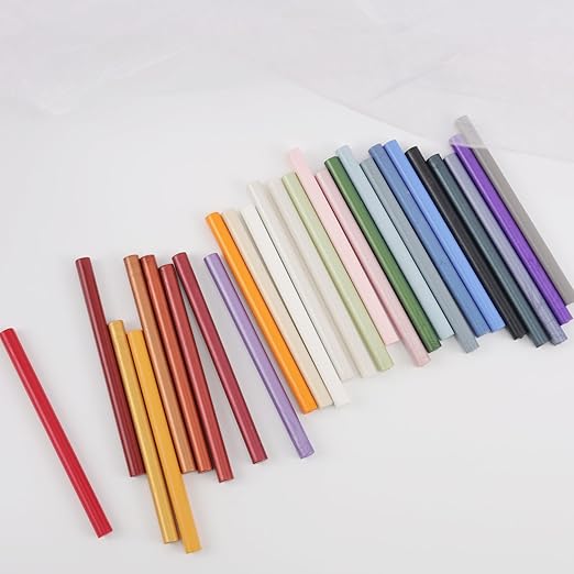 Wax Seal Sticks, ONWINPOR 40Pcs Black Wax Sealing Sticks with Glue Gun, Glue Gun Waxsealsticks Set Great for Waxseal Stamp, Wedding Invitations, Envelopes, Gift Wrapping (40, Black)