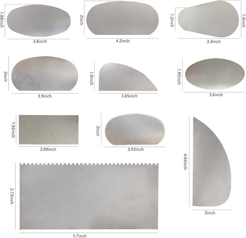 10pcs Steel Cutter Ceramic Tools, Sculpture Pottery Modeling Cutter Scraper for Polymer Clay Crafts