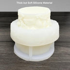Flower Cylinder Candle Mold Floral Leaf Pillar Thick Silicone Mold for Candle Making Soaps Resin Clay Home Decoration Crafts DIY (Style-1)