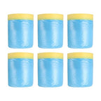 uxcell Pre-Taped Masking Film, 1.8ft x 66ft Plastic Paint Drop Cloth with Medium-Tack Painters Tape for Painting Spraying Protection Blue Film 6Pcs