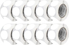 Perco White 3-Inch Perforated Circle Dot Sticker Labels — 10 Rolls, 5,000 Round Stickers — with Permanent Adhesive for Moving Boxes, Sale Signage, Displays, Status Messaging—Made in USA
