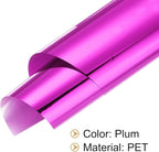 MECCANIXITY 50 Sheets Heat Reactive Foil, 20x29cm Plum Foil Transfer Sheets Toner Reactive Foil Transfer Foil Sheets Hot Foil Stamping Paper for Crafts DIY Cardmaking Album Decoration