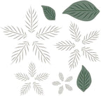 Cutting Dies Metal Stencils Scrapbooking Tools DIY Embossing Template for Paper Card Making Album Arts Crafts Supplies (Flower Set C-10.5x9.7cm)