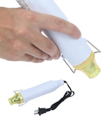 Heat Gun for Crafting, 110V 300W Handed Hot Air Gun, 3.28FT Ultra-Long Cable Portable Heat Gun with Stand and Power Cord for Shrinking Wrapping PVC, DIY Embossing and Drying Paint (White)