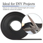 Neoprene Rubber Strips Self Adhesive Solid Rubber Sheets, Rolls & Strips for DIY Gaskets Crafts Pads Seals Warehouse Flooring Neoprene Sheet with Adhesive Backing (1" Wide x 1/8" Thick x 40' Long)