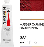 MEEDEN Artist Grade Oil Paint: Madder Carmine - 170ml/5.7oz Tube - Professional Art Paints for Canvas Painting