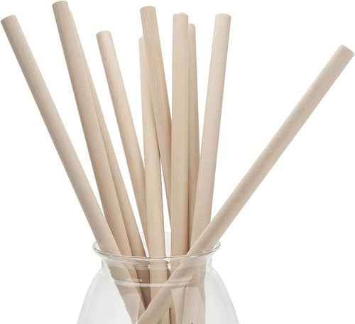 1/2 x 15 Wooden Dowels Wooden Sticks for Crafts, 10 PCS Macrame Wood Dowel Rods, Unfinished Hard Wood Sticks for Crafting, Arts and DIYers, Tiered Cake Support and Wedding Ribbon Wands