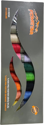 Colorful Serger Sewing Thread - 24 Cones Threads of 500 Yards Each Spool | Sewing Clips Quilting Materials Sewing Machines for Beginners and Heavy-Duty Sewing Machine Threads (24 Color)