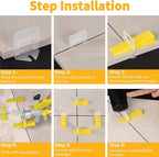 DGSL Tile Leveling System with Tile Plier - 600-Piece Tile Spacers Clips and 200-Piece Reusable Wedges - Tile Tools Set for Stone Installation 1/16 Inch