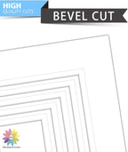 Mat Board Center, Pack of 5, 16x20 for 11x14 Photo Picture Double Mats - Acid Free, 8-ply Thickness, White Core - for Pictures, Photos, Framing (White Over White)