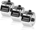 Tally Counter, 4-Digit Clicker Counter, Metal Hand Tally Counters Clicker Pitch Counter for Counting, Knitting, Coaching, Golf, Lap, Fishing