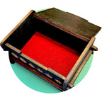 Dice Box - BLACK - 6x4x3 Also holds jewelry and great for desks and desk top items (Bard)