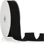 1.5" X 20 Yards Black Velvet Ribbon for Christmas Tree Wreath Decoration Handmade Crafts Ornaments Gift Wrapping & Bow Making