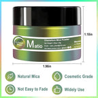 Matio Chameleon Mica Powder, 1.06oz/ 30g Twinkle Sea Chrome Powder, Pearlescent Effect Color Shift Pigment for Resin Craft, Soap Candle Dye, Nail Art, Makeup, Bath Bomb, Paint, Slime Pigment