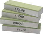 Small Travel-Portable Diamond Resin Sharpening Stone - 6000 Grit Whetstone Knife Sharpener