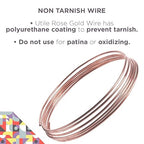 UTILE Armature Aluminum Wire 100 ft 18 Gauge 1.2 mm Anodized Craft Bendable Wire – Sculpting Metal Rose Gold for Bonsai Trees, Clay, Crafts, Plants, Gardening and Jewelry Making (Rose Gold)
