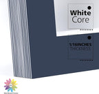 Mat Board Center, Pack of 10, 11x14 for 8x10 Dignity Blue Color Mats - Bevel Cut, Acid Free, 4-ply Thickness, White Core - for Pictures, Photos, Framing