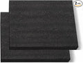 Black Customizable Polyethylene Foam Sheets, 2PACK 12 x 16 x 1INCH Thick Padding for Cases, Tool Foam for Packaging and Crafts