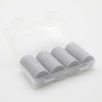 Set of 100 Opaque Plastic Learning Counters Mini Poker Chips Game Tokens with Storage Box (LightGray, 1.26 Inch)