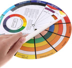 Pocket Color Wheel, Paint Mixing Learning Guide Art Class Teaching Tool for Makeup Blending Board Chart Color Mixed Guide Mix Colors