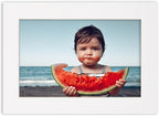 Poster Palooza 8.5x11 Mat Bevel Cut for 7x9 Photos - Acid Free White Precut Matboard with Backing Board and Crystal Clear, Self Seal Photo Mat Bag - for Pictures, Photos, Framing - 4-ply Thickness