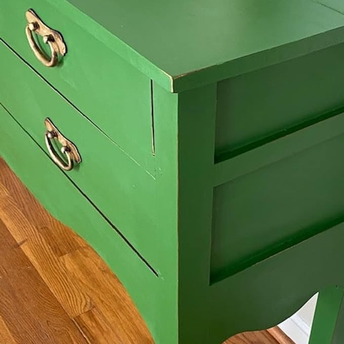 Dixie Belle Paint Company Chalk Finish Furniture Paint - Evergreen (8oz) - Matte Bold Green Chic Chalk Mineral DIY Furniture Paint