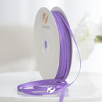 HUIHUANG Solid Color Satin Ribbon 1/8 inch x 100 Yards Roll Ribbon Light Purple Thin Ribbon for Crafts Sewing Gift Wrapping DIY Bows (Hyacinth)