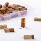 Natural Blown Picture Stone Rectangle Tube Beads 4x13mm 38cm/str Loose Semi Gemstone Stone Beads for Making Bracelets Necklace Earrings