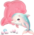 1 Pcs Dolphin Chocolate Silicone Mold, Cute Marine Animal Cake Decoration Fondant Mold, Suitable for Baking Biscuits, Candies, Dough Jelly, Resin Crafts, Clay Plaster Modeling