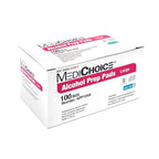 MediChoice Alcohol Prep Pads, 2-Ply Sterile, 7% Isopropyl Alcohol, Large, 1.75x3.5 Inch, 1314APP104A (Case of 1000)