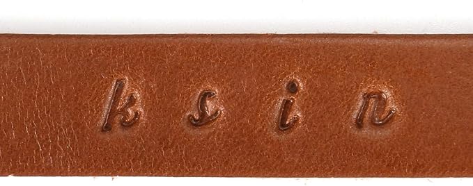 Yoption 37 Pieces Leathercarft Stamping Tool Set, 26 Letters Alphabet & 10 Numbers Stamps Steel Punch Tool 3mm+1 Stamping Handle for Leather Craft