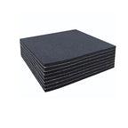 Adhesive Foam Padding, 8 Pieces Neoprene Foam Anti Vibration Pads High Density Closed Cell Foam Sheet, Insulation Soundproofing Black (6" x 6" x 1/16", 8 Pcs)