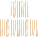 VILLCASE 30pcs Wooden Clay Carving Modeling Tools Kit, Double-Ended Clay Sculpture Tools, Polymer Pottery Dough Modeling Ceramic Tools for Cutting Shaping