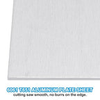 PATIKIL 6061 T651 Aluminum Sheet Metal 6 x 12 x 1/25.4(0.04") Inch 3Pcs Flat Plain Aluminum Plate Covered Stock with Protective Film, Heat Rectangle 1MM for Lndustry Crafting