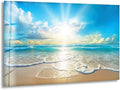 My Photostation.com 30Wx24H'' Beautiful Sunset & Ocean Glass Wall ArtTempered Glass Printing Wall Decor Large Wall Art Wall Hangings