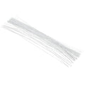 PATIKIL 26 Gauge 16" Floral Stem Wire, 100 Pcs Paper Wrapped Iron Artificial Flower Stem Accessories for DIY Bouquet Stem and Craft Decoration, White