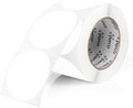 Perco White 3-Inch Round Circle Dot Sticker Labels with Easy Peel Perforation - 500 Labels per Roll - Strong Adhesion, Vibrant Colors for Organizing, Crafting & More - Made in USA