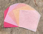 50 Sheets 6 x 6 Inches Natural Fiber Mulberry paper Sheets Square Origami Paper Arts Folding Craft, Decoration Paper, Square Folding Paper for DIY Crafts (Wedding Tone, 6x6 Inch)