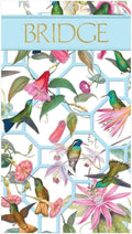 Caspari Hummingbird Trellis Bridge Score Pad - Three Pads