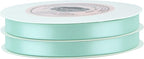 VATIN Double Face Aqua Satin Ribbon 3/8" Continuous 50 Yards,Blue Polyester Fabric Ribbon use for Bows Bouquet, Gift Wrapping, Floral Arrangement Wedding Decoration