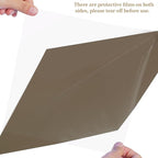Lystaii 9pcs Lighting Gel Filter 11.8 x 11.8 Inches Gel Light Filter Color Correction Colored Overlays Transparent Color Filters Film Plastic Sheets for Film, Video, Photo, Stage Studio (Tea Black)