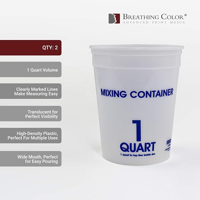 Breathing Color Timeless Archival Print Varnish Kit - 1 Gallon, Glossy Finish, Best Canvas Coating, Certified Archival Quality, Includes Foam Roller, Mixing Cups, and Gloves Bundle