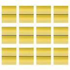 Laser Engraving Blank ABS Double Color Plastic Sheet, 11.8x6.49x0.05 inch Materials Double Color Plastic Sheet for Interior Signs, Badges, DIY Carving Pack of 12(Gold)
