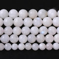 6mm 60pcs Natural Moonstone Stone Beads for Jewelry Making Energy Healing Power Stone Beads DIY Bracelet Necklace Accessories 15"