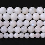 10mm 36pcs Natural Moonstone Stone Beads for Jewelry Making Energy Healing Power Stone Beads DIY Bracelet Necklace Accessories 15"