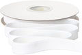 Ribbli Polyester White Velvet Ribbon,5/8 Inches Continuous10-Yard Spool,Christmas Ribbon for Gift Wrapping,Floral Bouquets, Home Decor