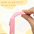 PATIKIL 4 Pack Erasers, Sliding Retractable Eraser Push Pull Cute Pencil Erasers Soft Large Easy to Clean with Plastic Sleeve for Sketching Drawing Artists Teacher Pencils, Pink